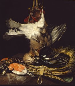 Nature morte avec un geai mort